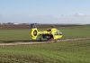 Rettungshubschrauber nach Motorradsturz im Einsatz