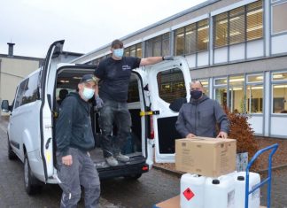 Masken und Desinfektionsmittel für Schulen im Landkreis Mainz-Bingen