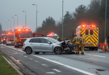Drei schwerletzte bei Verkehrsunfall