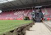MEWA Arena erhält neuen Hybridrasen